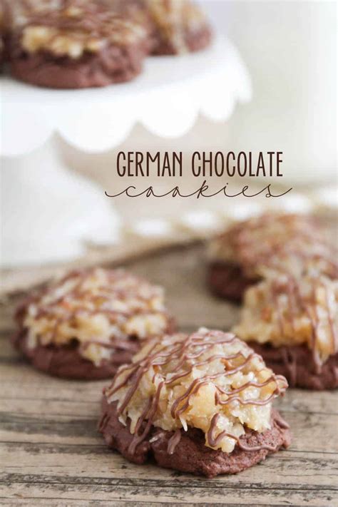 German Chocolate Cookies I Heart Nap Time