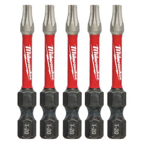 Milwaukee Torx® Impact T20 Driver Bits 14 In Hex 60hu4548 32 4684