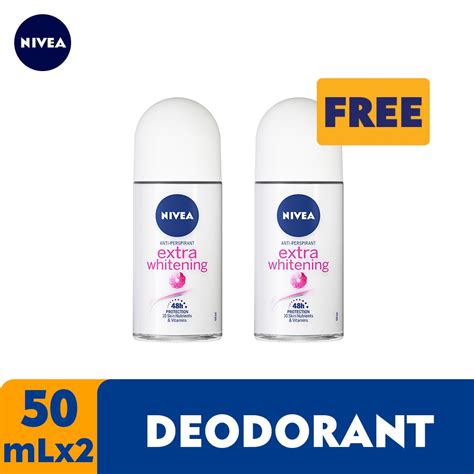 Buy 1 Take 1 NIVEA Deodorant Extra Brightening Roll On Deodorant