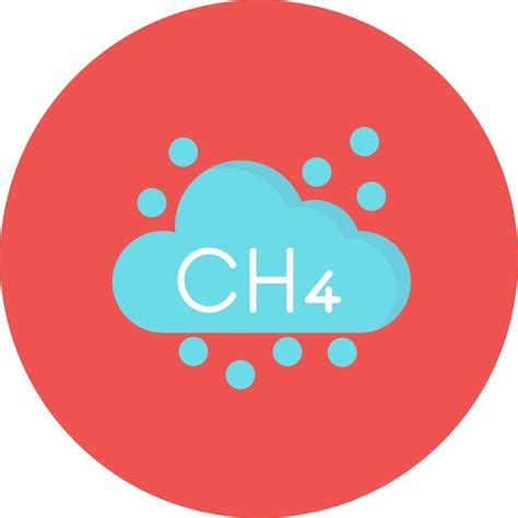 Premium Vector Methane Flat Illustration