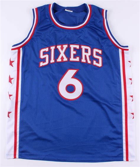 Julius Erving Signed Ers Jersey Jsa Coa Pristine Auction