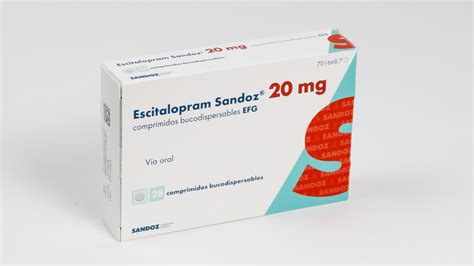 Escitalopram Sandoz Efg Mg Comprimidos Bucodispersables