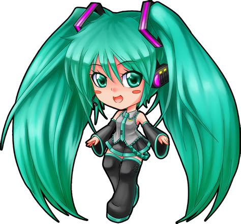 Chibi Miku Png Cartoon Clipart Large Size Png Image Pikpng