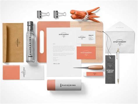 Free Corporate Branded Stationery Mockup | Oceanmockups