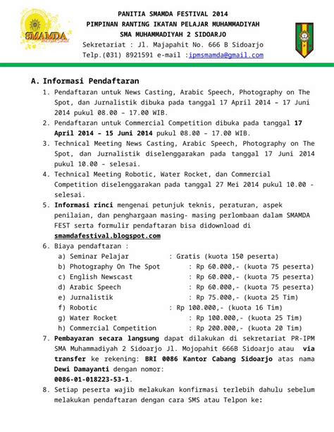 Docx Proposal Petujuk Teknis Smamda Fest Revisi Dokumen Tips