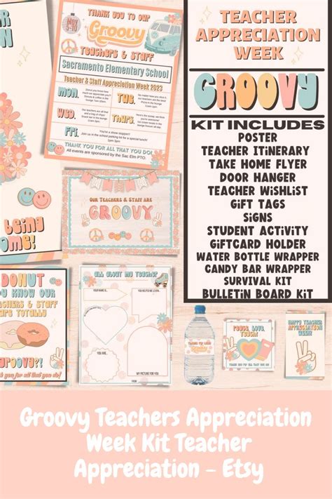 Groovy Teachers Appreciation Week Kit Teacher Appreciation Week