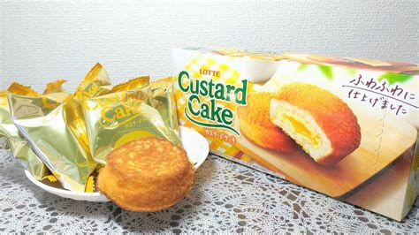 LOTTE Custard CakeJapanese Snack YouTube