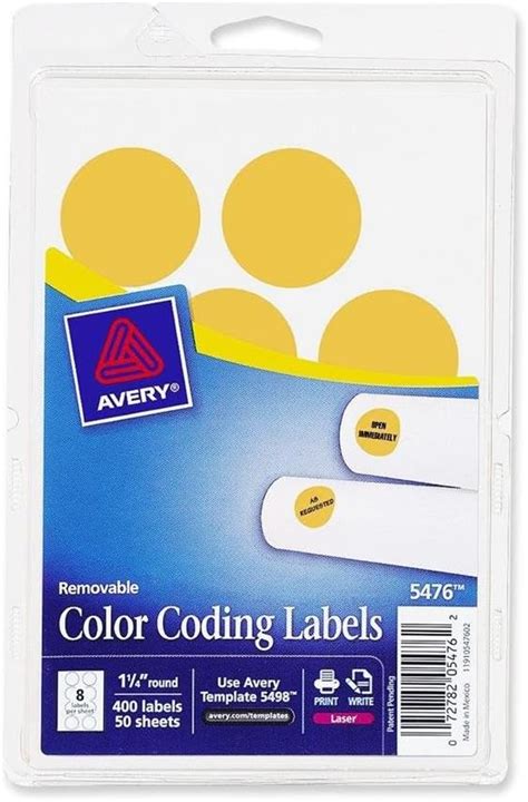 Amazon Avery Neon Orange Removable Color Coding Labels 5476 1 1