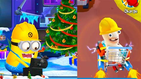 Worker Minion Vs Worker Rabbid Minion Rush And Rabbids Crazy Rush