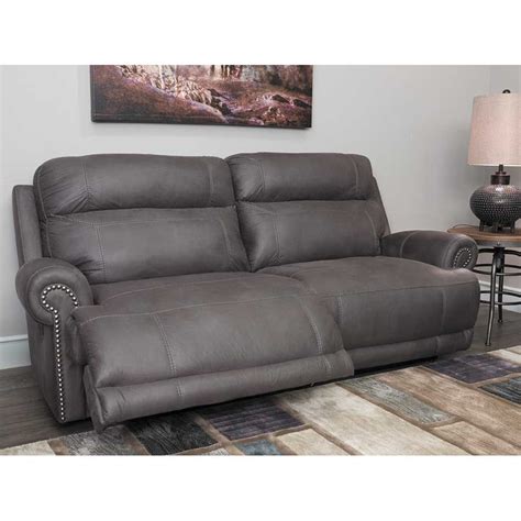 Grey Reclining Sofa | Power reclining sectional sofa, Power reclining ...