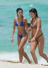 Sohni Ahmed Sexy Shows Off Her Slender Body In A Blue Bikini At The Beach In Miami Aznude