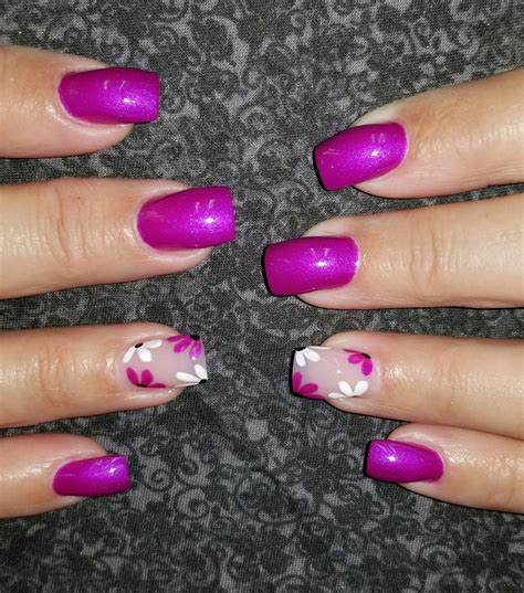 Fuchsia with flowers Great Nails, Easter Nails, Nail Art Designs ...