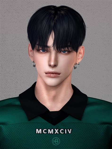 SIMS4 TS4 MoooD Hair N74 MoooD Sims 4 Hair Male Sims Hair Sims 4