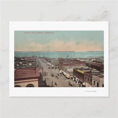 Everett Waview Of Hewitt Aveeverett Wa Postcard Zazzle