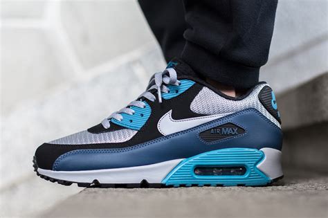 Nike Air Max 90 Essential Squadron Blue Wolf Grey Sneaker Bar Detroit