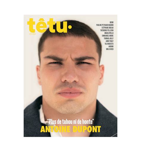 Au sommaire de têtu magazine cet été avec Antoine Dupont