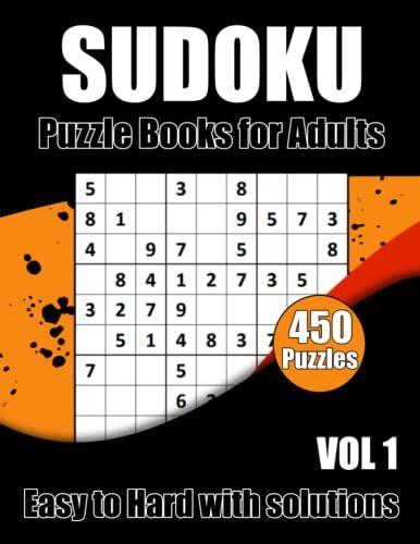 Sudoku Puzzles Easy To Hard 450 Sudokus Puzzle Book For Adults With