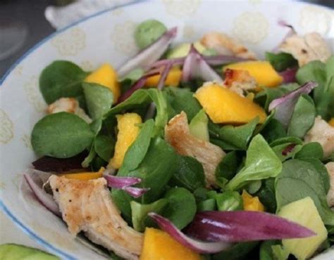 Receta De Ensalada De Mango Y Pollo