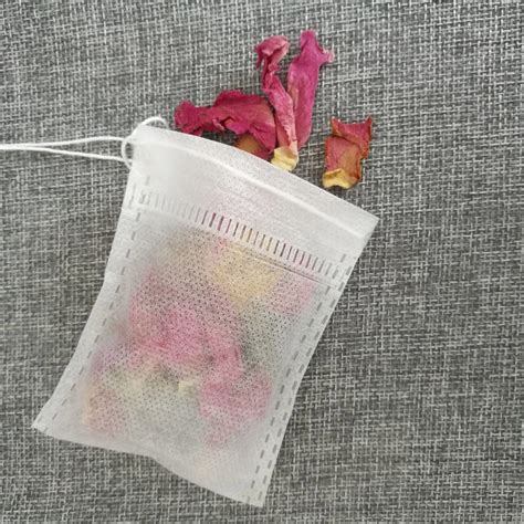 8 10cm Supply Drawstring Non Woven Empty Tea Bag With String Empty Tea Bag And Drawstring