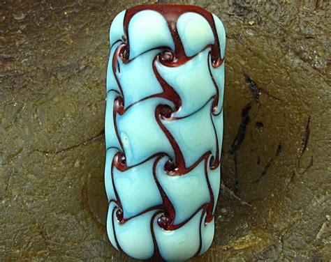 Handmade Lampwork Glass Focal Bead Tumbled Pinwheels By Jason Powers Sra Etsy