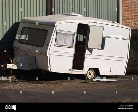 Old Derelict Caravan Hi Res Stock Photography And Images Alamy