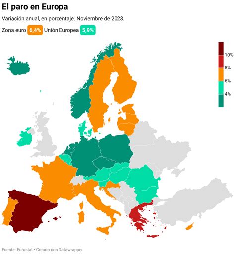 La Tasa De Paro De La Eurozona Baja Al Mínimo Histórico Del 6 4 Pese A