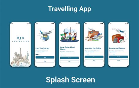 Travelling App Splash Screen On Behance