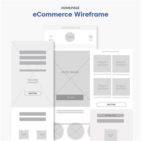 Ecommerce Wireframe Kit Figma