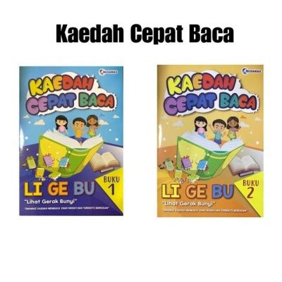 MH Nusamas Prasekolah Kaedah Cepat Baca LI GE BU BUKU 1 PGMall