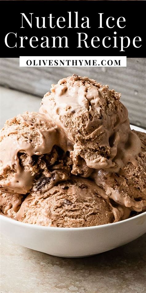 Decadent Nutella Ice Cream Recipe