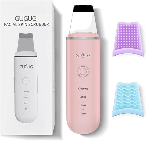 Gugug Skin Scrubber Skin Spatula Facial Pore Scrubber With Modes