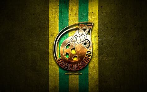 Download wallpapers Fortuna Sittard FC, golden logo, Eredivisie, yellow ...