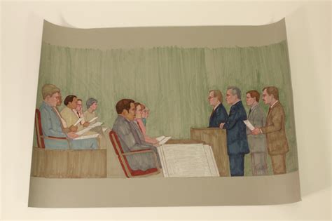 Anyone familiar with courtroom sketches? | Antiques Board