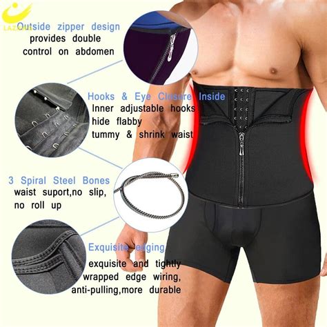 LAZAWG Sweat Belt For Men Waist Trainer Weight Loss Neoprene Girdles