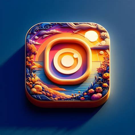 Логотип Instagram Икона Instagram | Премиум Фото
