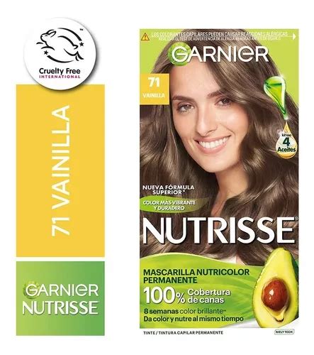 Kit De Coloración Permanente Garnier Nutrisse 4 Aceites Tono 71 Clásico