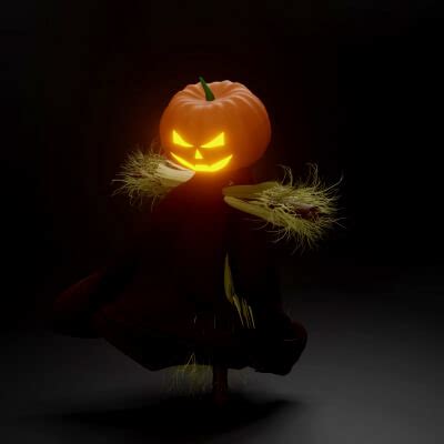 Halloween Scare Crow 3D Model by Vercion 3D