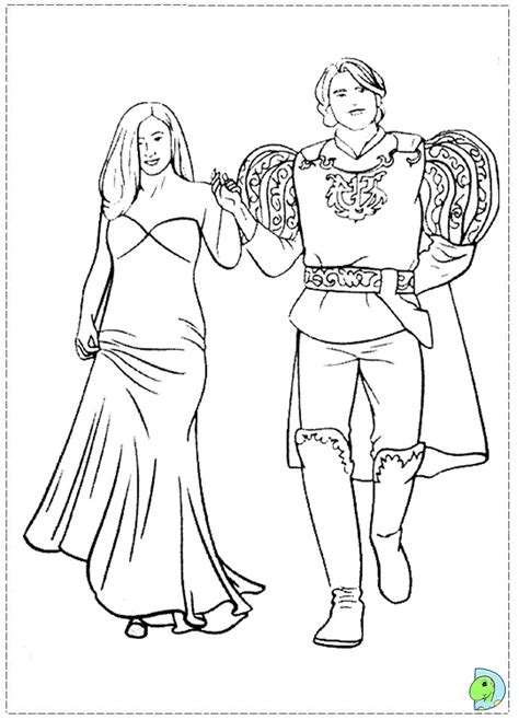 Enchanted Coloring Page Princess Giselle Coloring Page