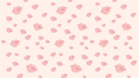 Download Valentines Day Desktop Pink Lips Wallpaper