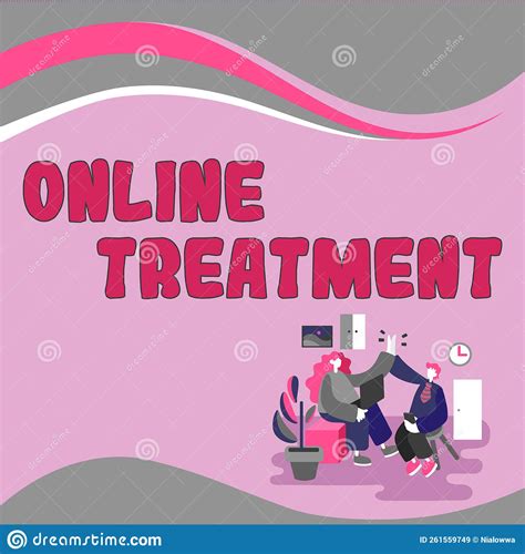 Text Caption Presenting Online Treatment Concept Meaning Delivery Of