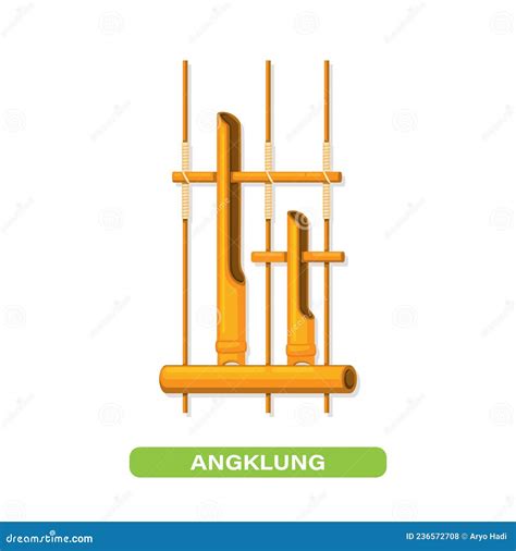 Angklung Traditional Music Instrument From Bamboo Sundanese Indonesia