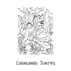 Dibujos De Dinosaurios Carn Voros Para Colorear Gratis