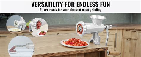 Vevor Manual Meat Grinder Heavy Duty Cast Iron Hand Meat Grinder With