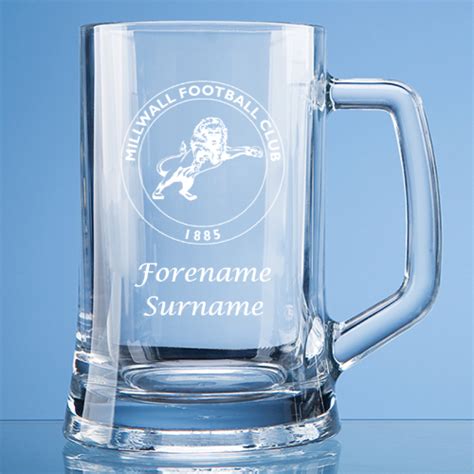 Personalised Millwall Fc Straight Sided Tankard Make It Your Way