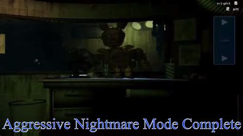 FNaF 3 Aggressive Nightmare Mode Complete YouTube