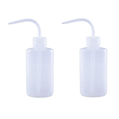 VASANA 2 PCS 500ml Safety Wash Bottle Transparent Plastic Tattoo