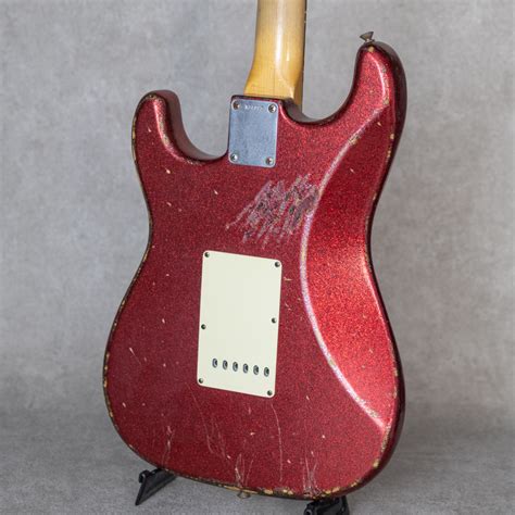 Fender Custom Shop Mbs Stratocaster Heavy Relic Sparkle Red