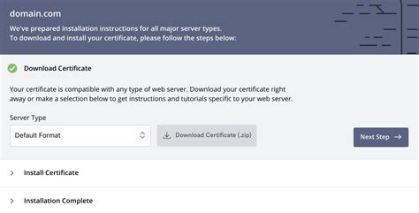 Download Certificate - ZeroSSL Help Center