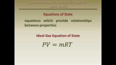 Thermodynamics Fundamentals Thermodynamic Properties Part 5 Ideal