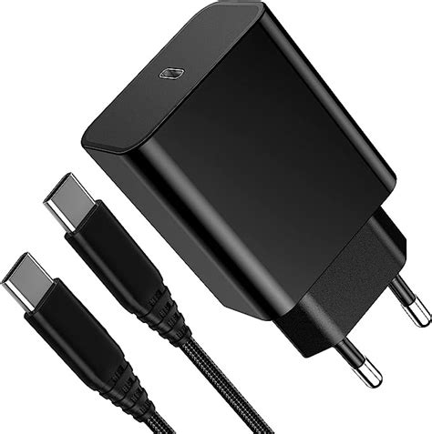 25W Ladegerät mit Ladekabel USB C Netzteil Schnellladegerät für Samsung